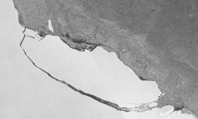 Larsen C, ice shelf, Antarctica, satellites, climate change, global warming, natural disasters, sea levels, University of Leeds,