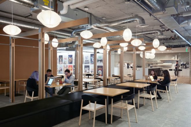 WRNS architects, airbnb office san francisco, 999 Brannan street, airbnb office design, office design, san francisco office design, san franciso architecture, interior design, airbnb environments, international interior design, natural light,