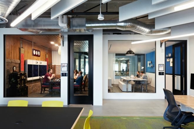 WRNS architects, airbnb office san francisco, 999 Brannan street, airbnb office design, office design, san francisco office design, san franciso architecture, interior design, airbnb environments, international interior design, natural light,