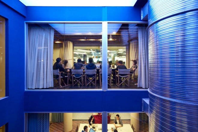 WRNS architects, airbnb office san francisco, 999 Brannan street, airbnb office design, office design, san francisco office design, san franciso architecture, interior design, airbnb environments, international interior design, natural light,