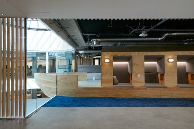 WRNS architects, airbnb office san francisco, 999 Brannan street, airbnb office design, office design, san francisco office design, san franciso architecture, interior design, airbnb environments, international interior design, natural light,