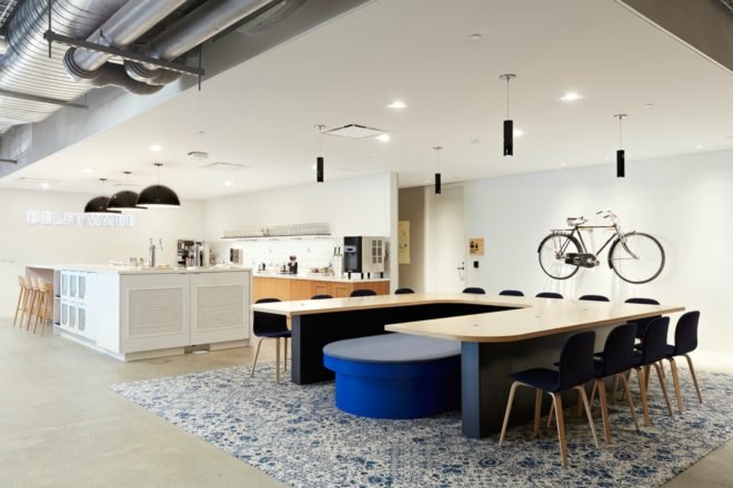 WRNS architects, airbnb office san francisco, 999 Brannan street, airbnb office design, office design, san francisco office design, san franciso architecture, interior design, airbnb environments, international interior design, natural light,