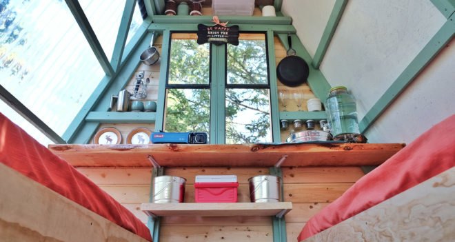 A-frame cabin, Montana, tiny house, Derek Diedricksen, affordable house, DIY cabin, solar power, solar panels, green architecture, Alla Ponomareva