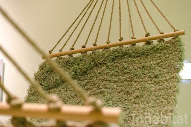 Naturalise, Ainhoa Garmendia, hammock, living furniture, soil-less plants, Spanish Moss, Tillandsia Usneoides, eco-fabric