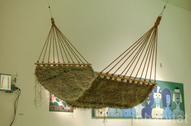 Naturalise, Ainhoa Garmendia, hammock, living furniture, soil-less plants, Spanish Moss, Tillandsia Usneoides, eco-fabric