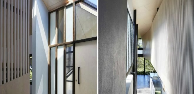 Bureau Proberts, Bardon House, sloping homes, homes built on slopes, angular homes, architecture, australian architecture, black homes, contemporary architecture, natural light, home design, interior design,