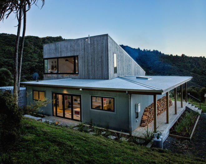 Back Country House by LTD Architectural, Back Country House by David Maurice. David Maurice by LTD Architectural, locally sourced materials cabin, bandsawn macrocarpa, macrocarpa cabin, timber and iron cabin, passive heating and ventilation cabin,