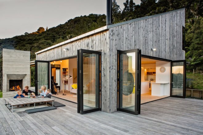 Back Country House by LTD Architectural, Back Country House by David Maurice. David Maurice by LTD Architectural, locally sourced materials cabin, bandsawn macrocarpa, macrocarpa cabin, timber and iron cabin, passive heating and ventilation cabin,