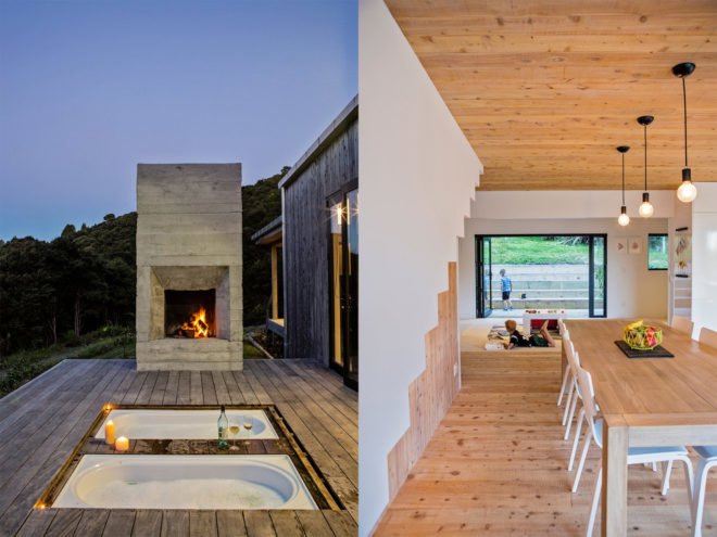 Back Country House by LTD Architectural, Back Country House by David Maurice. David Maurice by LTD Architectural, locally sourced materials cabin, bandsawn macrocarpa, macrocarpa cabin, timber and iron cabin, passive heating and ventilation cabin,