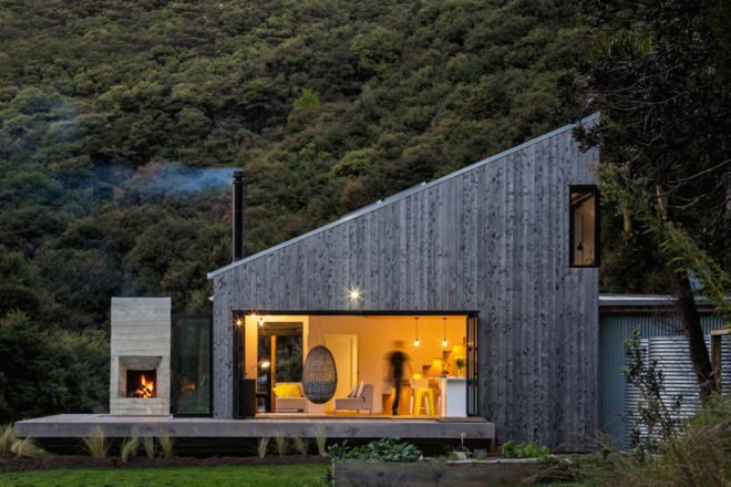 Back Country House by LTD Architectural, Back Country House by David Maurice. David Maurice by LTD Architectural, locally sourced materials cabin, bandsawn macrocarpa, macrocarpa cabin, timber and iron cabin, passive heating and ventilation cabin,