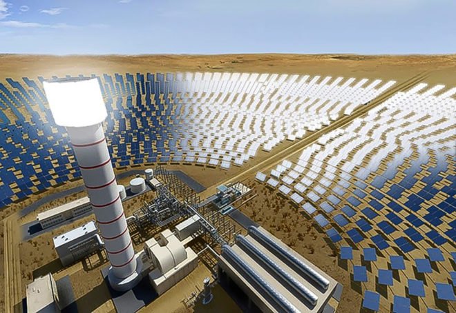 Mohammed bin Rashid Al Maktoum Solar Park, Dubai, Dubai Electricity and Water Authority, DEWA, solar park, solar parks, solar, solar power, solar energy, concentrated solar power, CSP, solar tower, solar towers, energy, renewable energy