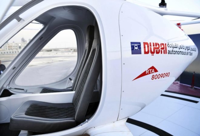 flying taxi, Dubai, United Arab Emirates, Crown Prince Sheikh Hamdan bin Mohammed, Autonomous Air Taxi (AAT), green technology, green transportation, innovation,