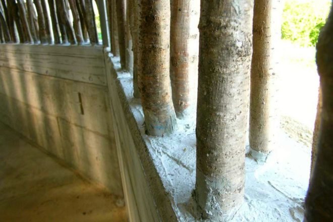 Forschungs + Architekturbüro AG, cow barn, barn design, barn renovation, stick structures, natural building materials, green building materials, sustainable building materials, cow bard design, green roof, grass-topped roof, green design, agriculture, basel barn, swiss architecture