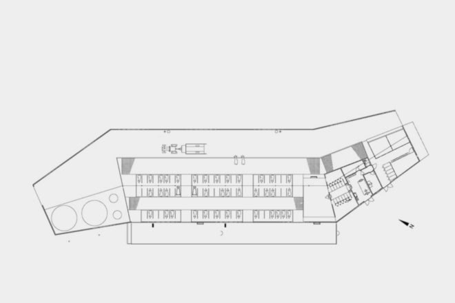 Forschungs + Architekturbüro AG, cow barn, barn design, barn renovation, stick structures, natural building materials, green building materials, sustainable building materials, cow bard design, green roof, grass-topped roof, green design, agriculture, basel barn, swiss architecture