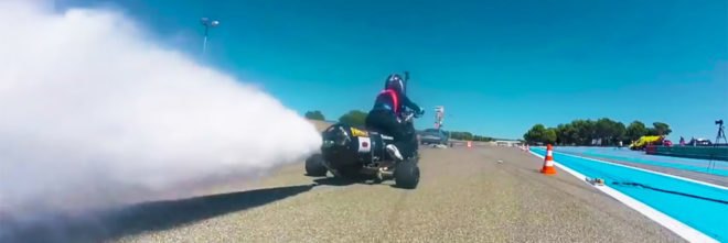 François Gissy, Circuit Paul Ricard, France, trike, trikes, water rocket trike, rocket trike, rocket trikes, water rocket, bottle rocket, bottle rockets, water, rainwater, tricycle, tricycles, speed