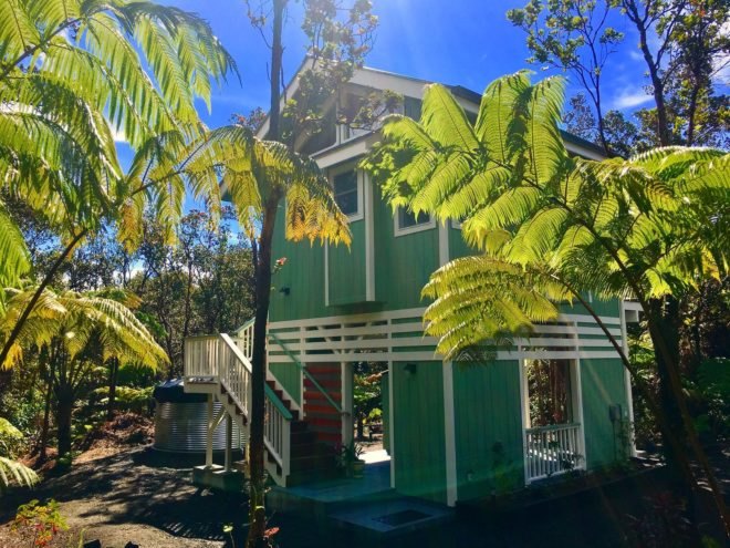 Hawaii Tiny Home, tiny home living, tiny houses, tiny home hawaii, tiny home hawaii airbnb, Hawaii tree cottage , volcano hawaii tiny home, off grid retreat hawaii, tropical tiny homes, tiny spaces, interior design tiny home, tiny home rentals, Hawaii Volcanoes National Park,