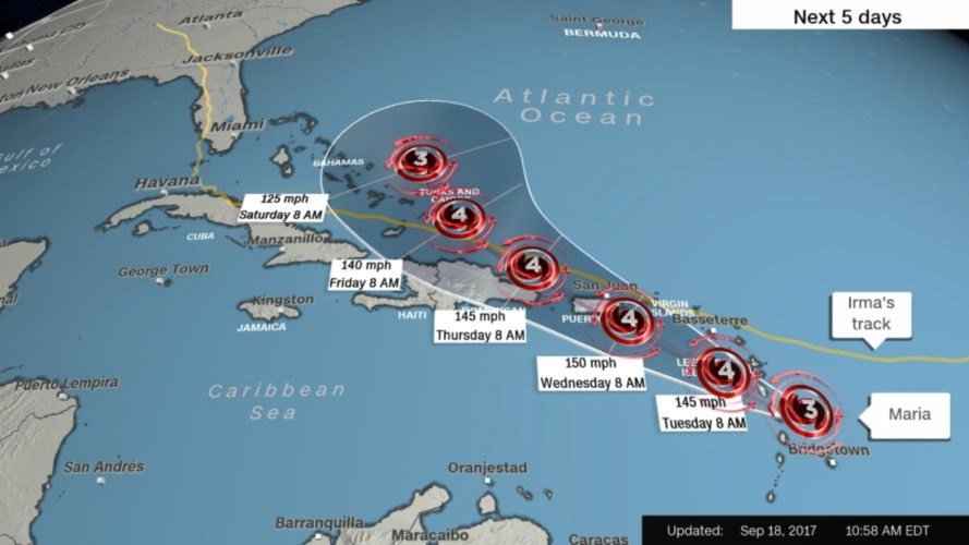 Hurricane Irma, Hurricane Maria, Puerto Rico, Caribbean, climate change, global warming, flooding, natural disaster, 