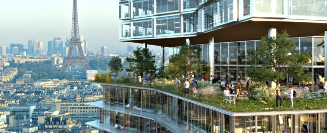 Nouvelle AOM, Tour Montparnasse, vertical forests, green buildings paris, sustainable projects paris, tower makeover paris, paris architecture, green architecture paris, architectural competitions, air quality, urban design, sustainable urban design, green urban design, paris sustainability, green projects paris,