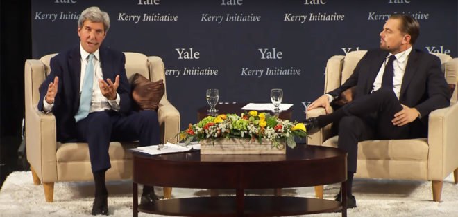 Leonardo DiCaprio, Leonardo DiCaprio Foundation, LDF, Yale Climate Conference, John Kerry, grants, grant, money, climate action, climate solutions, climate change, environment, conservation