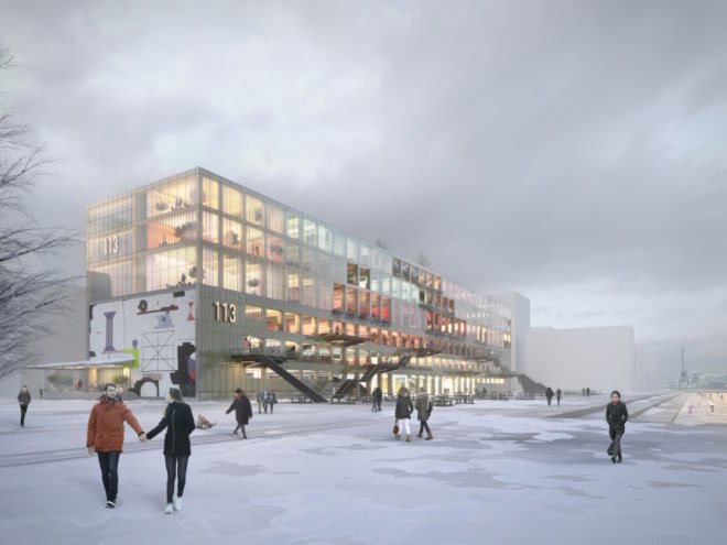 Magasin 113 by MVRDV, Magasin 113 by BSK Arkitekter, Magasin 113 Frihamnen RiverCity, Frihamnen RiverCity architecture, Frihamnen RiverCity Gothenburg, Magasin 113 adaptive reuse, Magasin 113 Gothenburg, Magasin 113 Sweden, Frihamnen RiverCity, BSK Arkitekter and MVRDV, adaptive reuse in Sweden,
