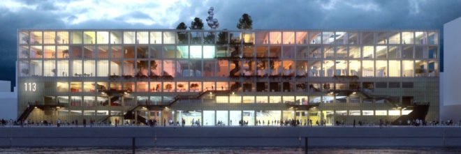 Magasin 113 by MVRDV, Magasin 113 by BSK Arkitekter, Magasin 113 Frihamnen RiverCity, Frihamnen RiverCity architecture, Frihamnen RiverCity Gothenburg, Magasin 113 adaptive reuse, Magasin 113 Gothenburg, Magasin 113 Sweden, Frihamnen RiverCity, BSK Arkitekter and MVRDV, adaptive reuse in Sweden,