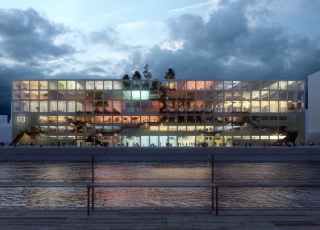 Magasin 113 by MVRDV, Magasin 113 by BSK Arkitekter, Magasin 113 Frihamnen RiverCity, Frihamnen RiverCity architecture, Frihamnen RiverCity Gothenburg, Magasin 113 adaptive reuse, Magasin 113 Gothenburg, Magasin 113 Sweden, Frihamnen RiverCity, BSK Arkitekter and MVRDV, adaptive reuse in Sweden,