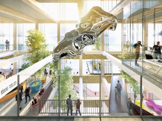 Magasin 113 by MVRDV, Magasin 113 by BSK Arkitekter, Magasin 113 Frihamnen RiverCity, Frihamnen RiverCity architecture, Frihamnen RiverCity Gothenburg, Magasin 113 adaptive reuse, Magasin 113 Gothenburg, Magasin 113 Sweden, Frihamnen RiverCity, BSK Arkitekter and MVRDV, adaptive reuse in Sweden,