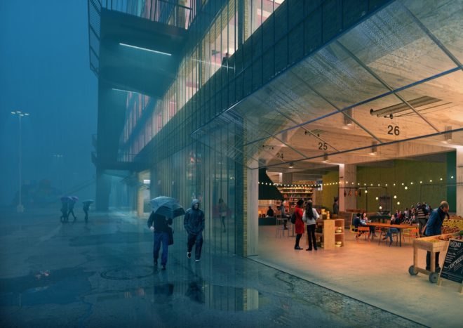 Magasin 113 by MVRDV, Magasin 113 by BSK Arkitekter, Magasin 113 Frihamnen RiverCity, Frihamnen RiverCity architecture, Frihamnen RiverCity Gothenburg, Magasin 113 adaptive reuse, Magasin 113 Gothenburg, Magasin 113 Sweden, Frihamnen RiverCity, BSK Arkitekter and MVRDV, adaptive reuse in Sweden,