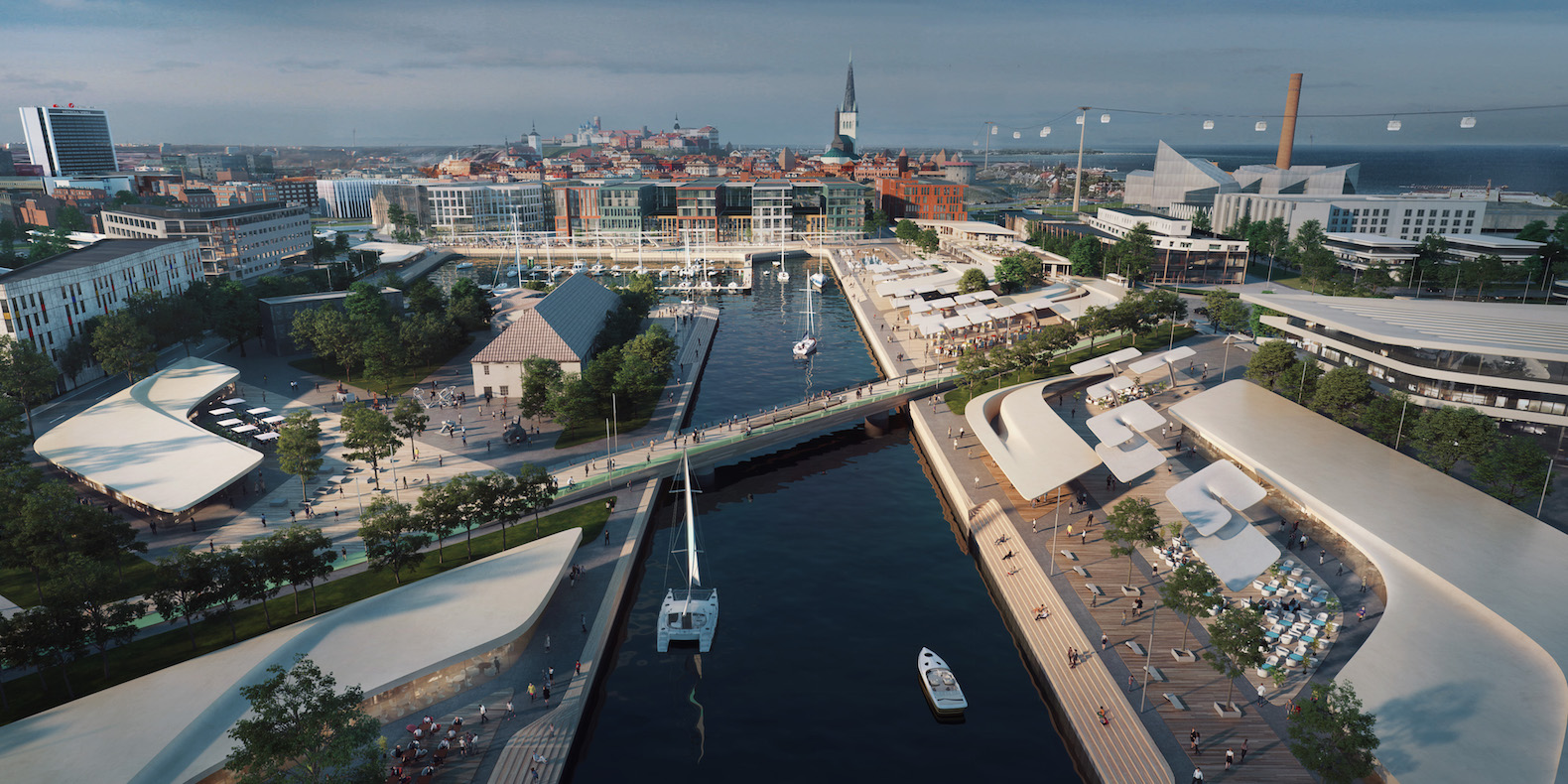 Port of Tallinn Masterplan by Zaha Hadid Architects, Port of Tallinn Masterplan, Port of Tallinn, Old City Harbor Tallinn, pedestrian friendly Tallinn, Zaha Hadid Architects masterplan, port redevelopment masterplan,