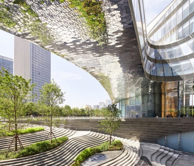 Raffles City Hangzhou, Raffles City Hangzhou by UNStudio, Superliving UNStudio, UNStudio China, Qianjiang New Town development, sustainable mixed use, sustainable urban design, Hangzhou urban design