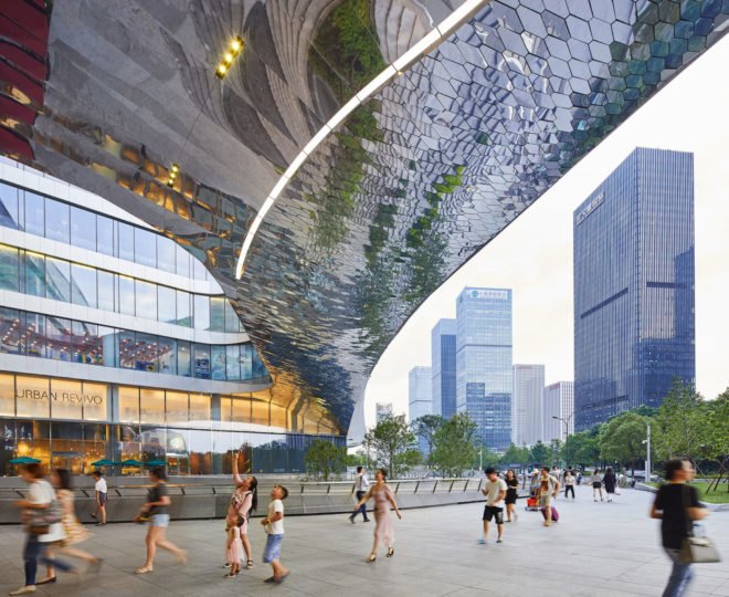Raffles City Hangzhou, Raffles City Hangzhou by UNStudio, Superliving UNStudio, UNStudio China, Qianjiang New Town development, sustainable mixed use, sustainable urban design, Hangzhou urban design
