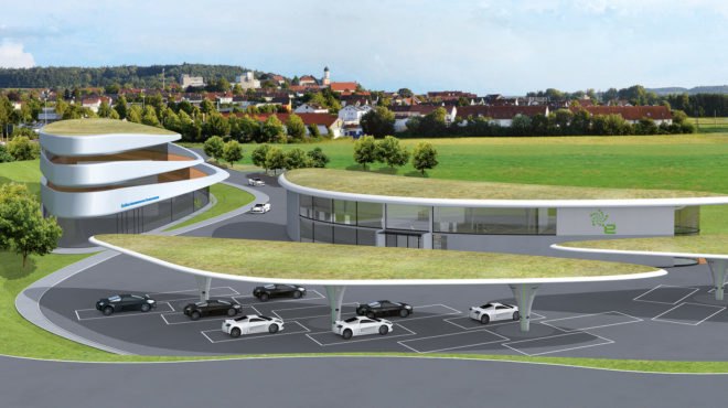 Sortimo, Steinbacher Consult, Innovationspark Zusmarshausen, Germany, electric car, electric cars, electric vehicle, electric vehicles, EV, EVs, EV charging station, EV charging stations, charging station, charging stations, EV charging, architecture, design, green roof, green roofs
