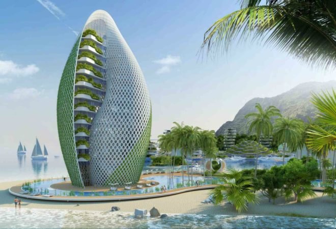 Nautilus Eco-Resort, Vincent Callebaut, eco resort, eco travel, tropical eco resorts, green hotels, Philippines eco resort, zero waste eco resort, green travel, eco resort philippines, zero-emission, zero-waste, zero poverty, Cross Laminated Timber, green design, sustainable design, sustainable architecture, solar powered resorts, resilient tourism,