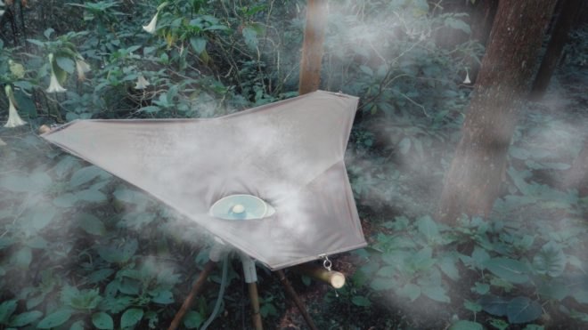 2017 Golden Pin Concept Design Award, AQUAIR by National Cheng Kung University students, fog harvesting collection, fog harvesting portable device, portable water collection system, centrifugal water collection