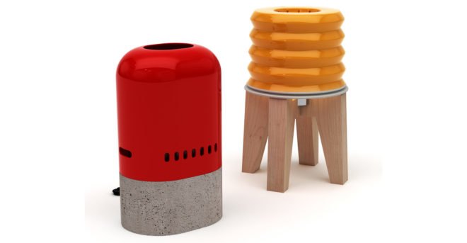 Calefactores, ceramic design, nest heaters, Estudio äCo, Design Week Mexico, energy-efficient design, green design, small spaces
