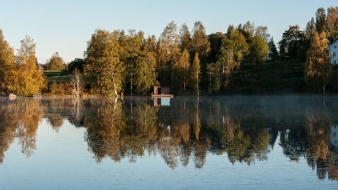 Floating sauna by Small Architecture Workshop, Small Architecture Workshop sauna, Small Architecture Workshop design build, Åmot floating sauna, Åmot bed and breakfast,