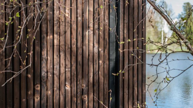 Floating sauna by Small Architecture Workshop, Small Architecture Workshop sauna, Small Architecture Workshop design build, Åmot floating sauna, Åmot bed and breakfast,