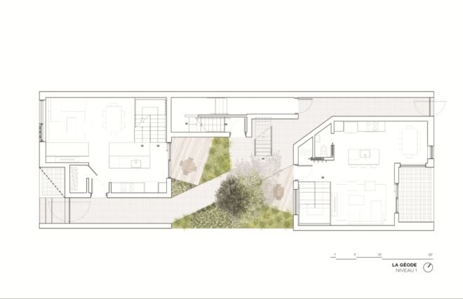 ADHOC Architectes, La Géode, montreal architecture, geode house montreal, geometric geode home, leed certified buildings canada, leed v4 certifications, green design, sustainable design, urban design, canadian architecture, montreal buildings,
