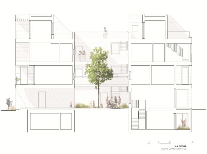 ADHOC Architectes, La Géode, montreal architecture, geode house montreal, geometric geode home, leed certified buildings canada, leed v4 certifications, green design, sustainable design, urban design, canadian architecture, montreal buildings,