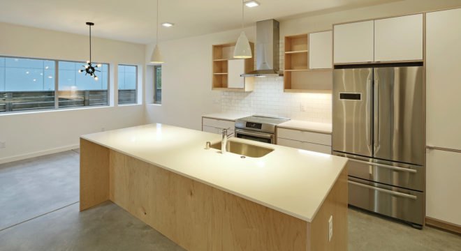 Georgetown North, Georgetown South, net zero, Dwell Development, Seattle, 5-Star Built Green, energy-efficient homes, green architecture, natural light, reclaimed wood, solar roof, solar panels