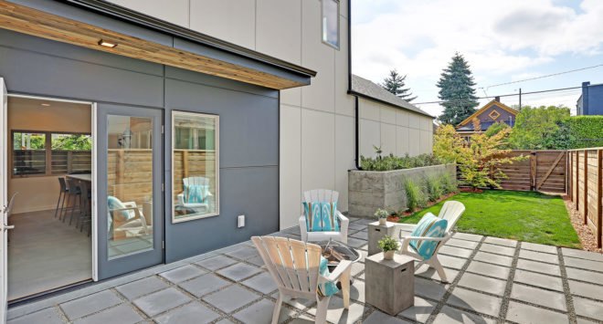 Georgetown North, Georgetown South, net zero, Dwell Development, Seattle, 5-Star Built Green, energy-efficient homes, green architecture, natural light, reclaimed wood, solar roof, solar panels