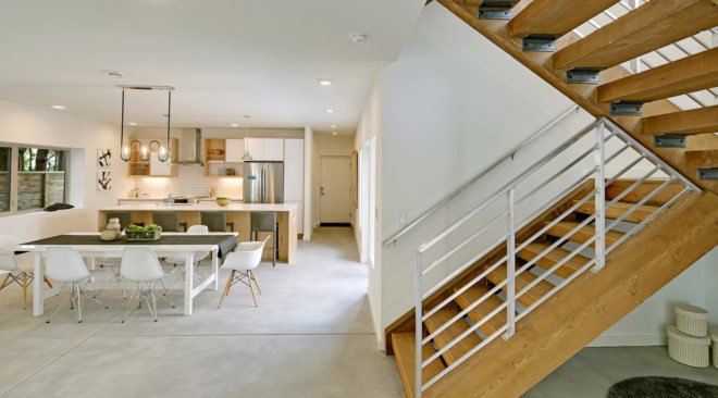 Georgetown North, Georgetown South, net zero, Dwell Development, Seattle, 5-Star Built Green, energy-efficient homes, green architecture, natural light, reclaimed wood, solar roof, solar panels