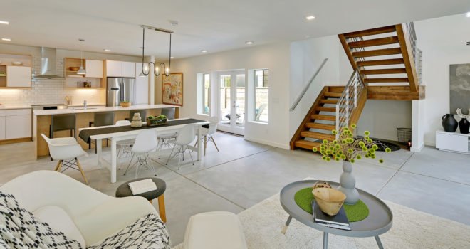 Georgetown North, Georgetown South, net zero, Dwell Development, Seattle, 5-Star Built Green, energy-efficient homes, green architecture, natural light, reclaimed wood, solar roof, solar panels