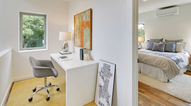 Georgetown North, Georgetown South, net zero, Dwell Development, Seattle, 5-Star Built Green, energy-efficient homes, green architecture, natural light, reclaimed wood, solar roof, solar panels