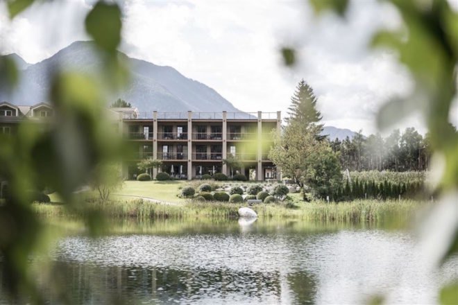 Hotel Seehof by noa, Hotel Seehof renovation, Hotel Seehof in northern Italy, Italy eco resorts, Hotel Seehof, Hotel Seehof network of architecture, Flötscher Weiher,