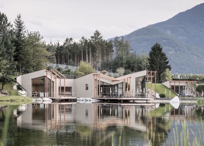 Hotel Seehof by noa, Hotel Seehof renovation, Hotel Seehof in northern Italy, Italy eco resorts, Hotel Seehof, Hotel Seehof network of architecture, Flötscher Weiher,