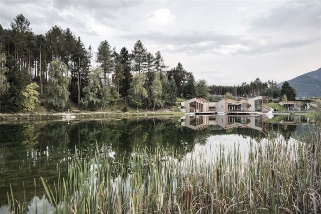 Hotel Seehof by noa, Hotel Seehof renovation, Hotel Seehof in northern Italy, Italy eco resorts, Hotel Seehof, Hotel Seehof network of architecture, Flötscher Weiher,
