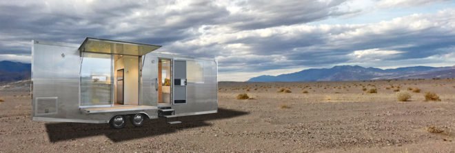 Living Vehicle, HofArc, off grid campers, low impact campers, off grid living, solar powered vehicles, green transportation, green design, green living, aluminum campers, home on wheels, sophisticated living spaces, tiny home living, sustainable materials, green materials, self sustaining trailers