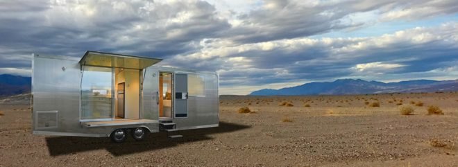 Living Vehicle, HofArc, off grid campers, low impact campers, off grid living, solar powered vehicles, green transportation, green design, green living, aluminum campers, home on wheels, sophisticated living spaces, tiny home living, sustainable materials, green materials, self sustaining trailers
