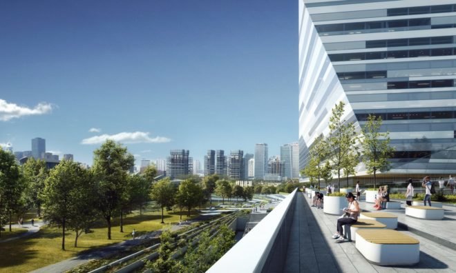 Shanghai East Library by Schmidt Hammer Lassen Architects, Shanghai East Library, Shanghai East Library Pudong, Schmidt Hammer Lassen Architects Shanghai, modern library architecture, Shanghai library architecture, Century Park Pudong architecture,
